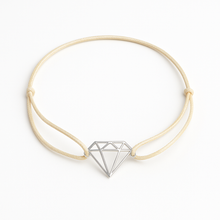 Načíst obrázek do prohlížeče Galerie, STŘÍBRNÝ NÁRAMEK-diamant