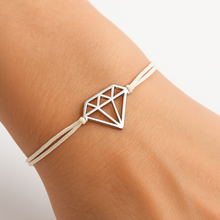 Načíst obrázek do prohlížeče Galerie, STŘÍBRNÝ NÁRAMEK-diamant