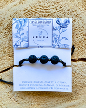 Načíst obrázek do prohlížeče Galerie, NÁRAMEK ČERNÝ LÁVOVÝ KÁMEN- probouzí skrytou energii 10