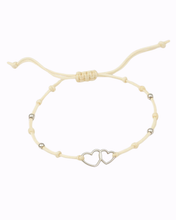 Načíst obrázek do prohlížeče Galerie, Stříbrný náramek- srdce, korálky 25